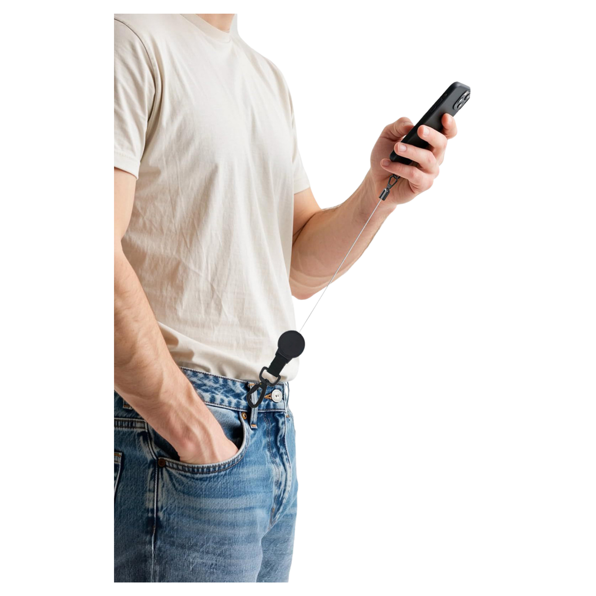 Anti-Theft Phone Buckle Retractable — no background 8