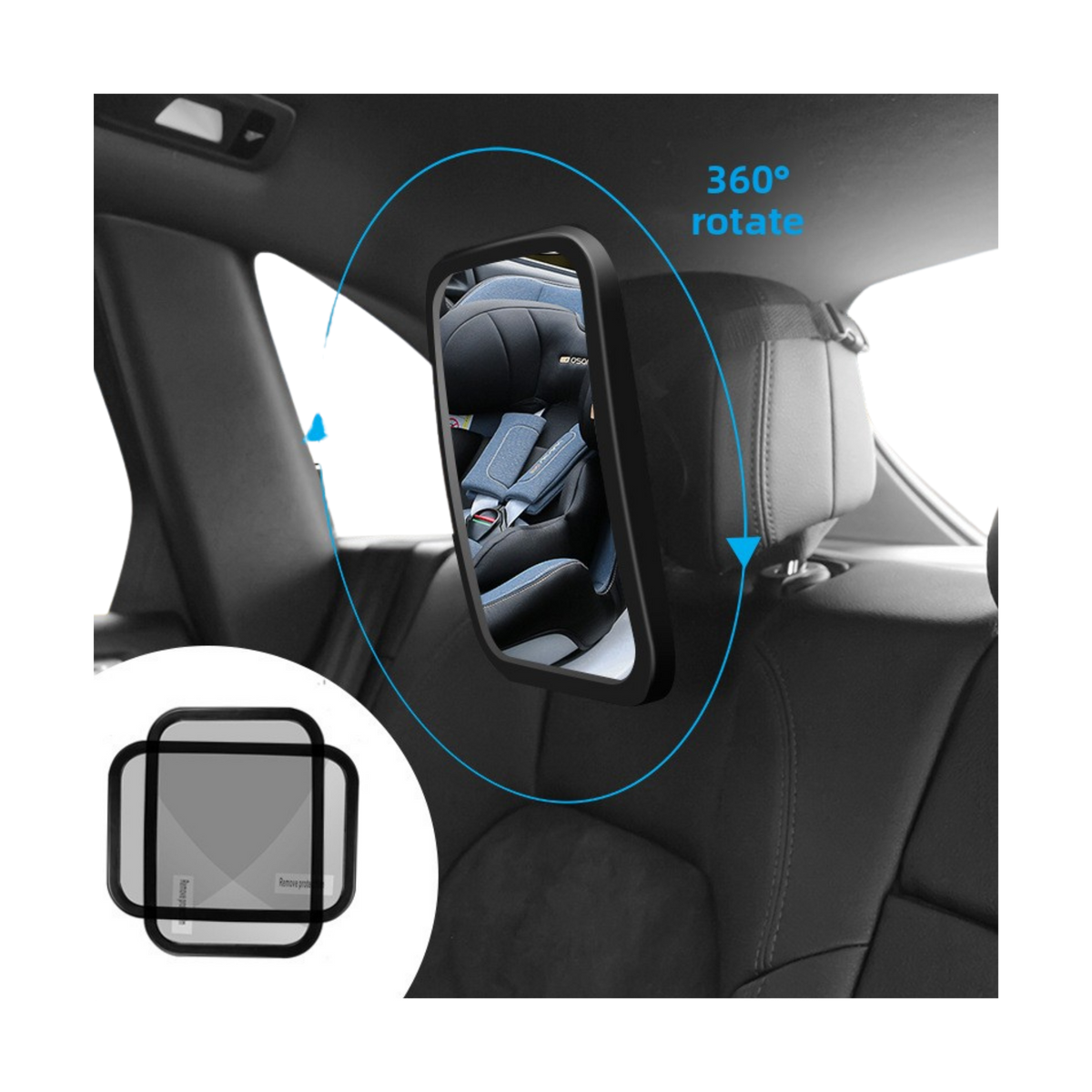Baby Car Mirror — no background 9