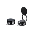 Magnetic Car Phone Holder — Dual Ring — Black — no background