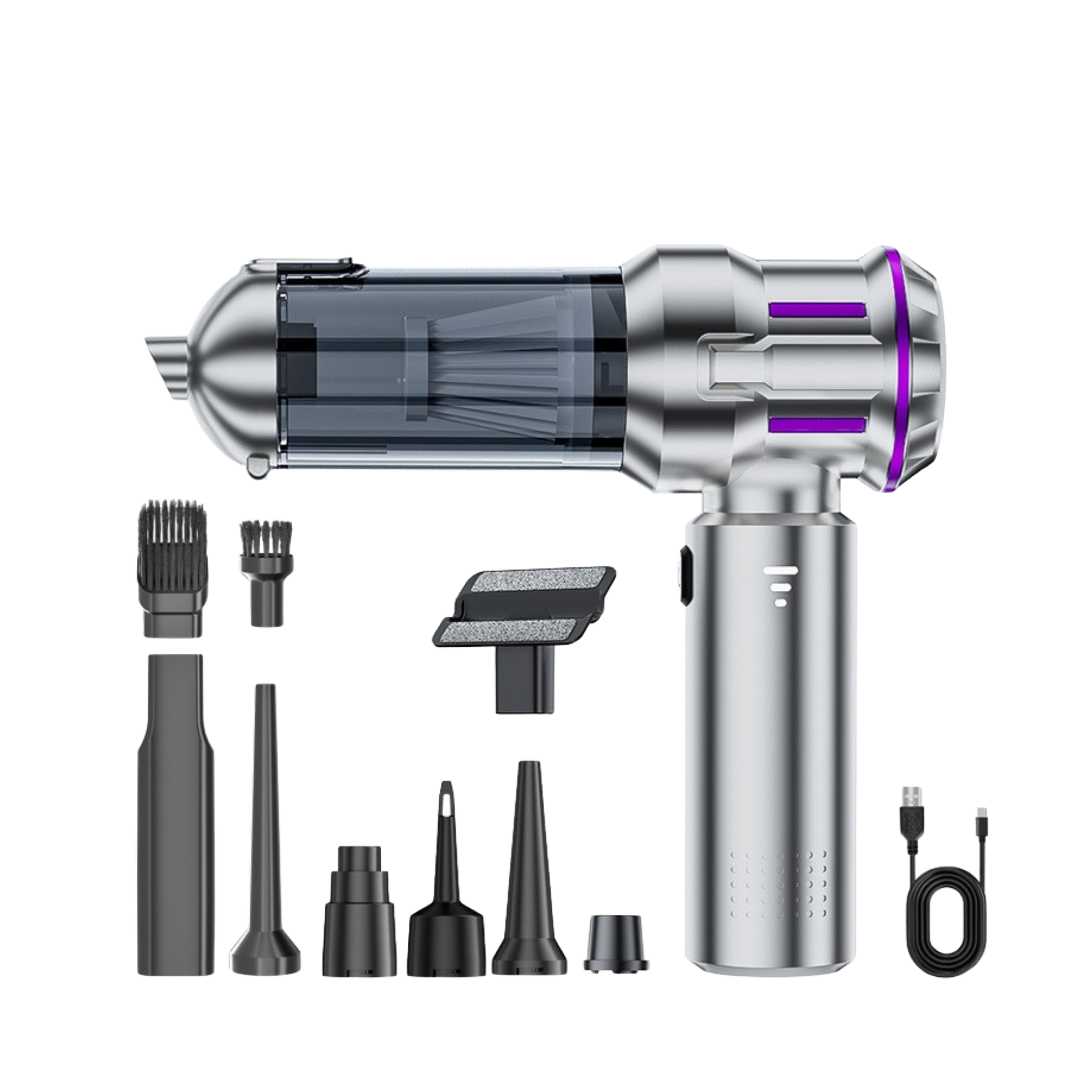 Mini Vacuum Cleaner Premium Black Gold — no background 10